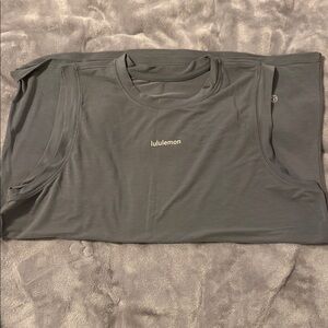 Lululemon women’s Jersey Muscle Tank. Solar Grey. Size 10.